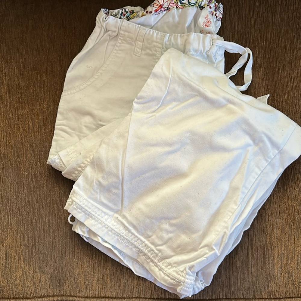 White scrub pants